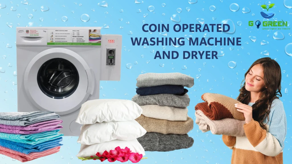 coin operated washing machine and dryer