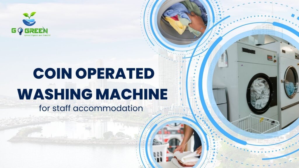 coin operated washing machine for staff accommodation