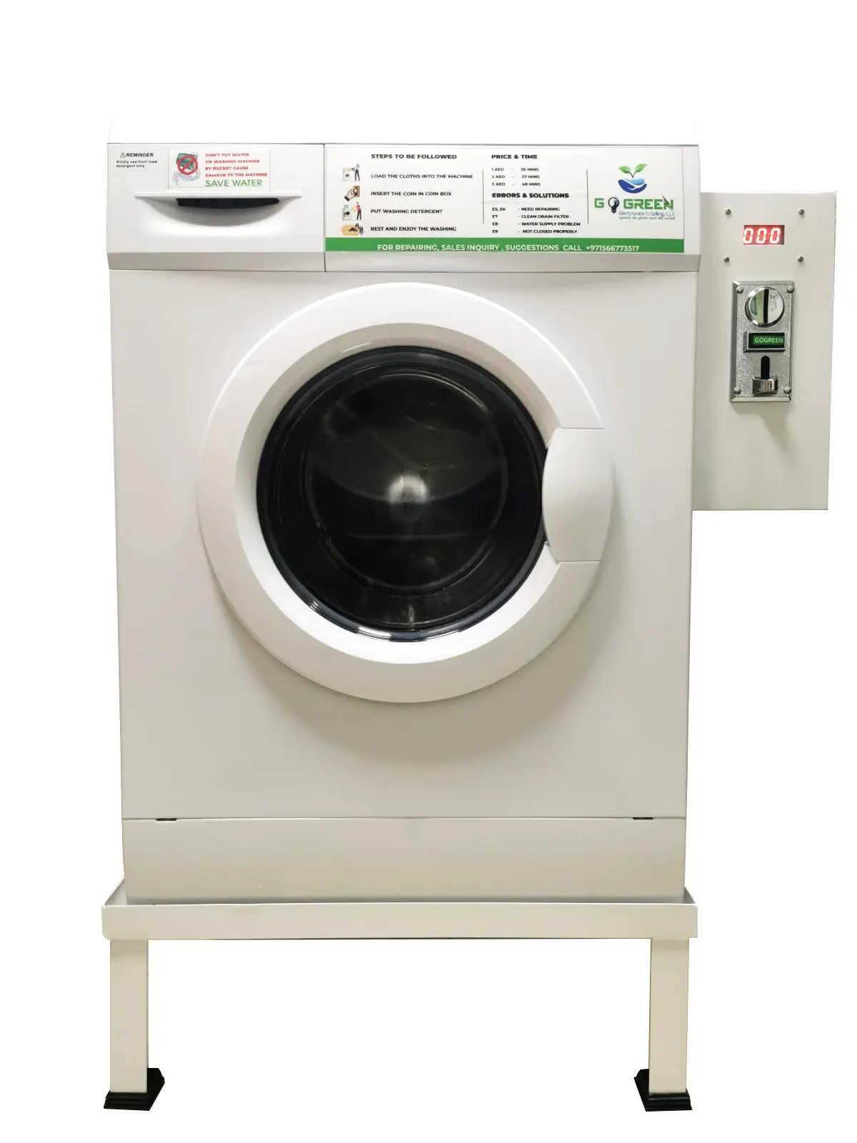 coin operated washing machine in UAE